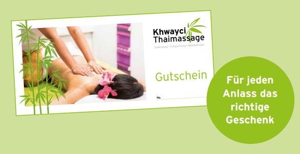 Khwayci Thai-Massage Gutscheine Hamburg